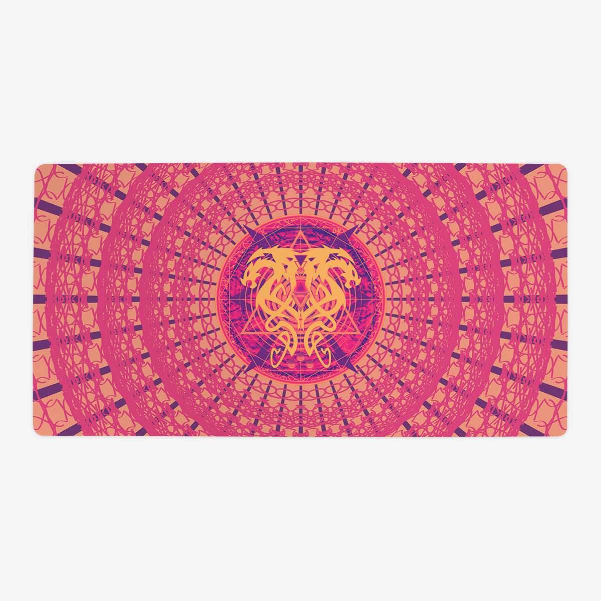 Twin Dragons Tattoo Playmat - Oversized Playmat / Burst / Plain