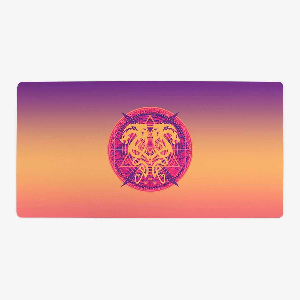 Twin Dragons Tattoo Playmat - Oversized Playmat / Gradient / Plain