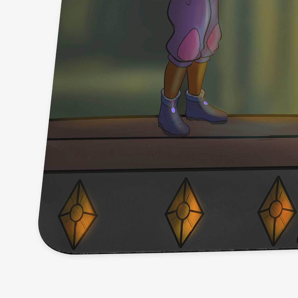 Book Dragon and Elf Playmat - Standard Playmat / Plain