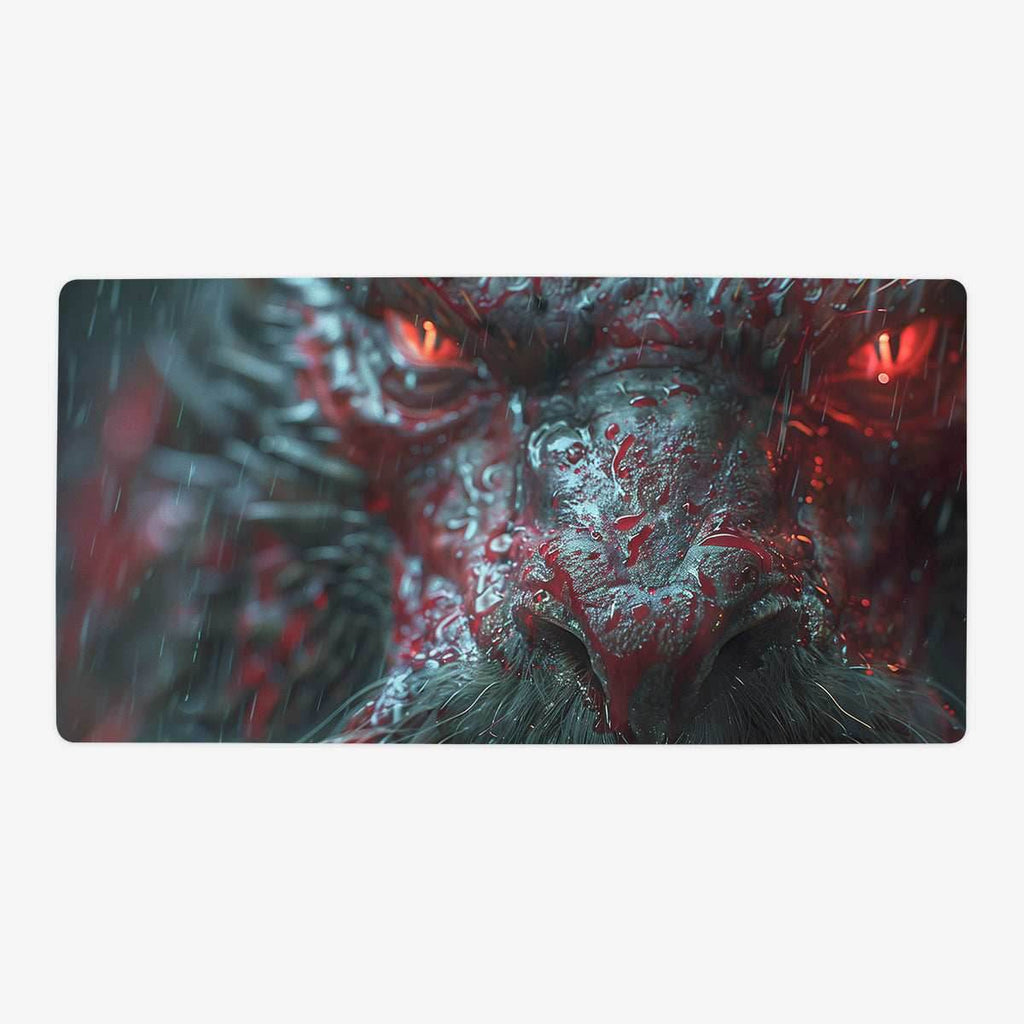 Blood Drenched Dragon Playmat - Oversized Playmat / Plain
