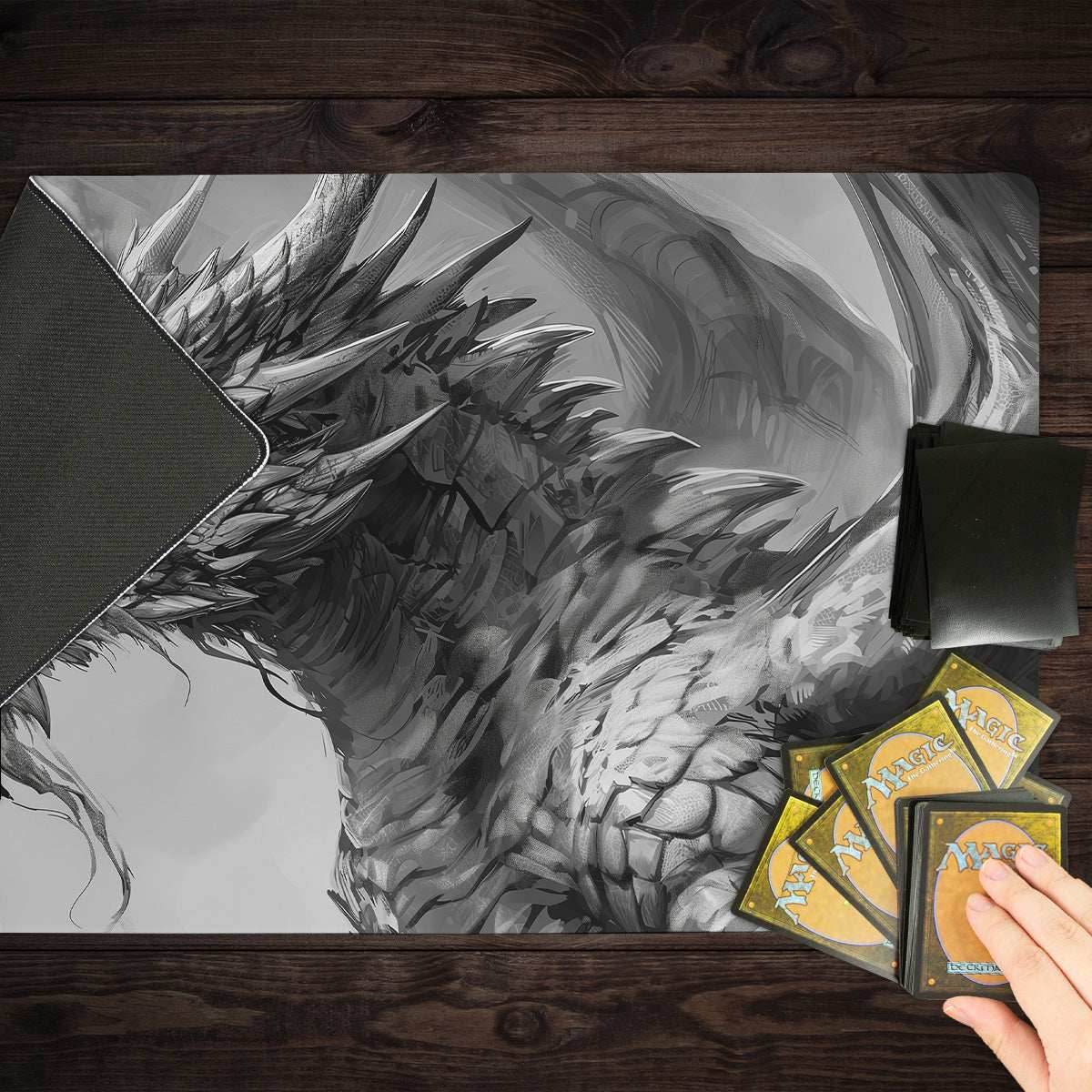 Ashen Dragon Playmat - Standard Playmat / Plain