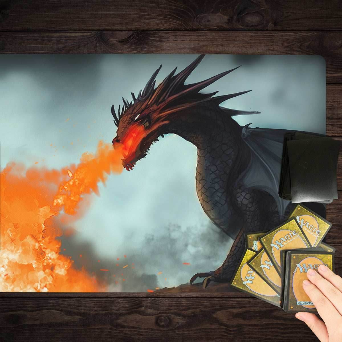 Crimson Dragon Playmat - Standard Playmat / Plain