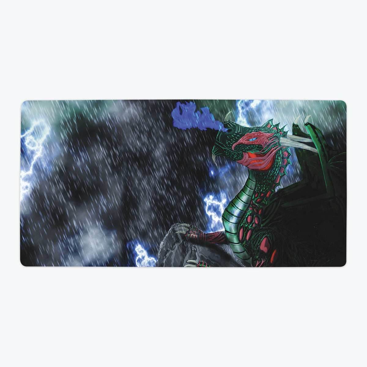Thunder Storm Dragon Playmat - Oversized Playmat / Plain