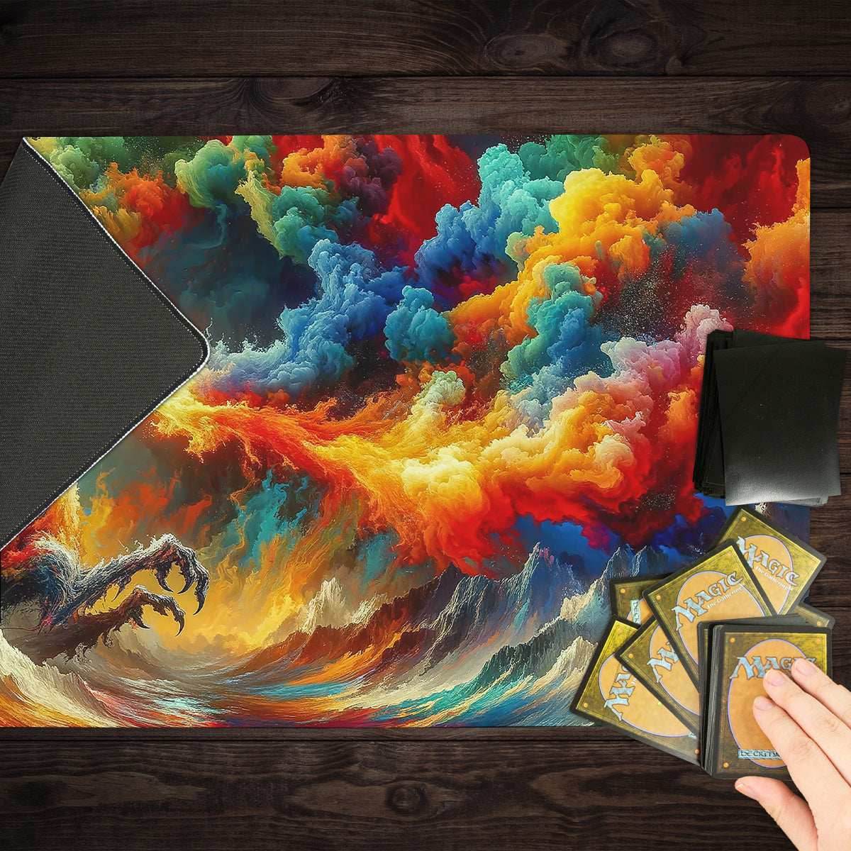 Rainbow Dragon Playmat - Standard Playmat / Plain