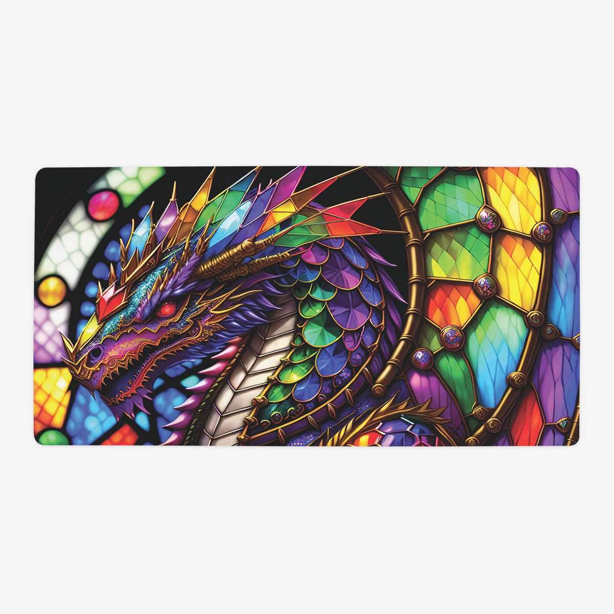 Queen Of The Prismatic Dragons Playmat - Oversized Playmat / Plain