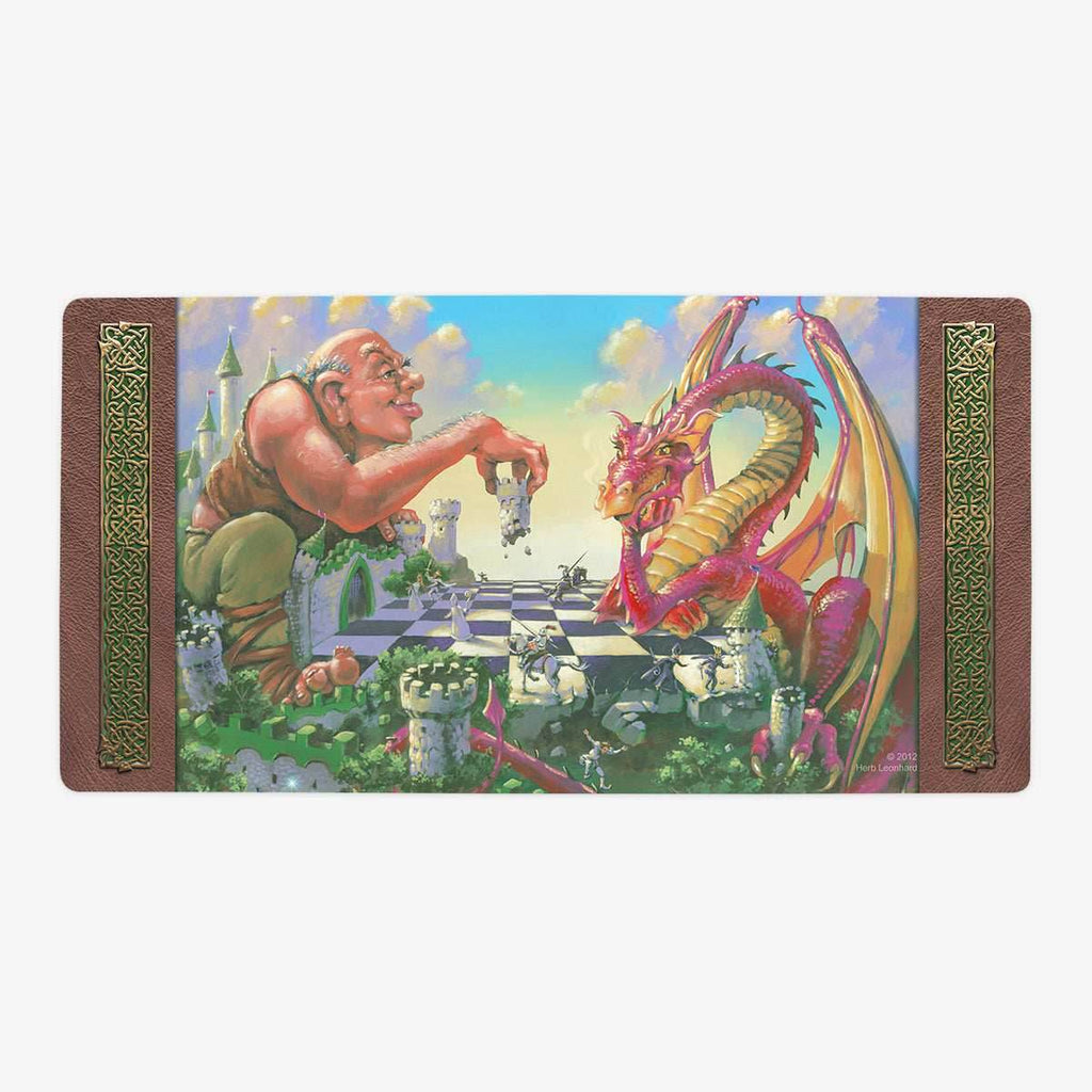 Dragon Chess Playmat - Oversized Playmat / Border / Plain