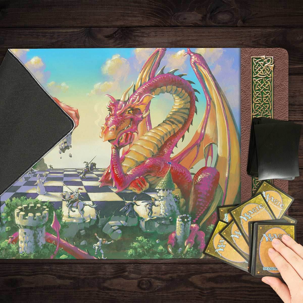 Dragon Chess Playmat - Standard Playmat / No Border / Plain