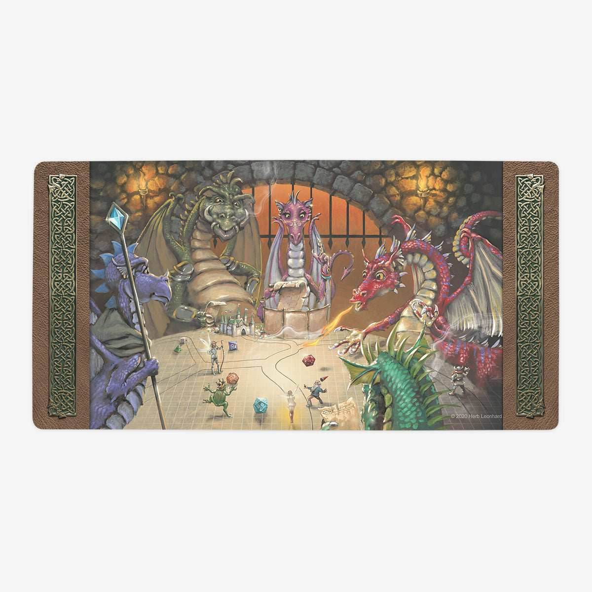 Dragons and Dungeons...and Dragons Playmat - Oversized Playmat / Border / Plain