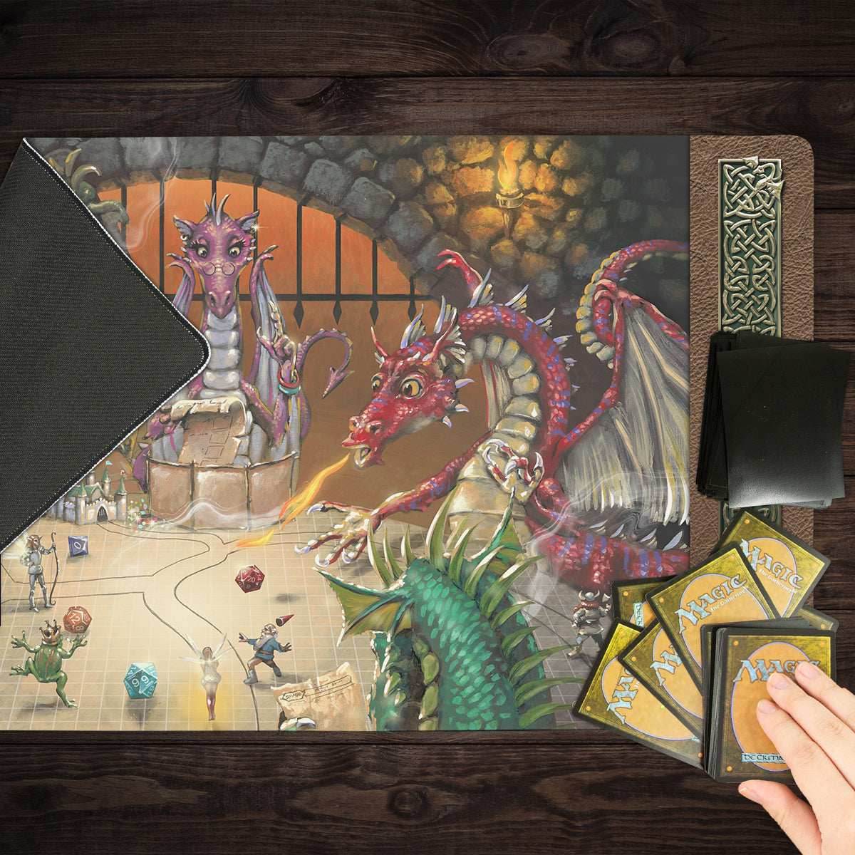 Dragons and Dungeons...and Dragons Playmat - Standard Playmat / No Border / Plain
