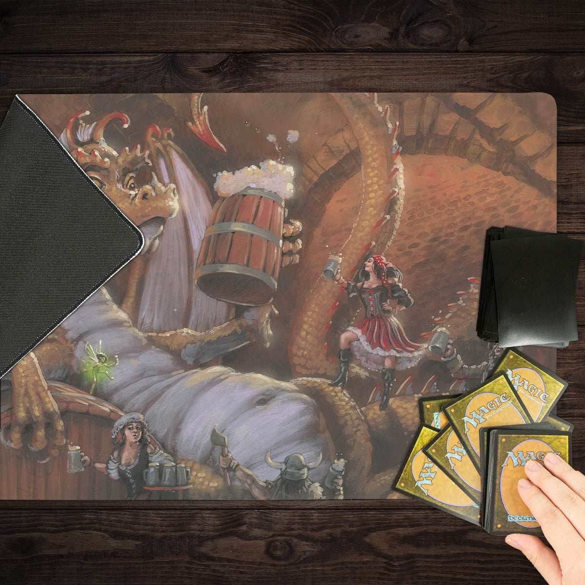 The Dragon with the Flagon Playmat - Standard Playmat / Plain