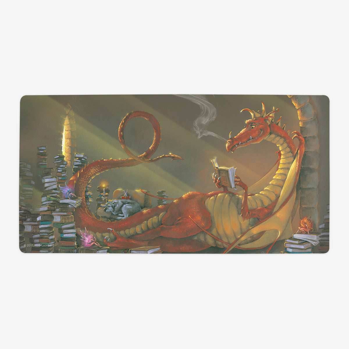 The Reading Dragon Playmat - Oversized Playmat / Plain