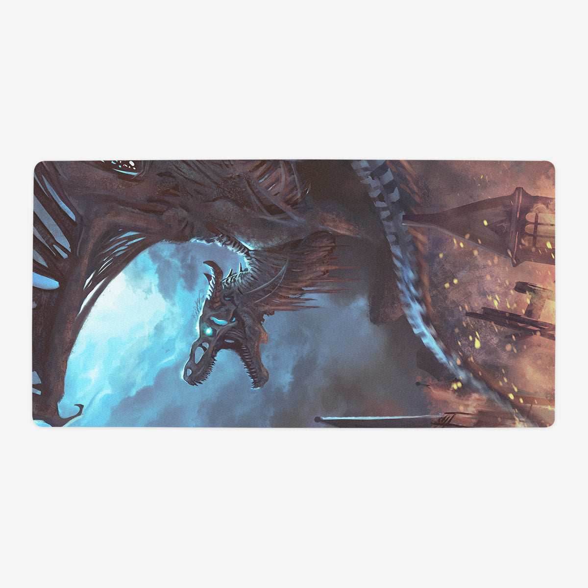 The Undead Dragon Playmat - Oversized Playmat / Plain