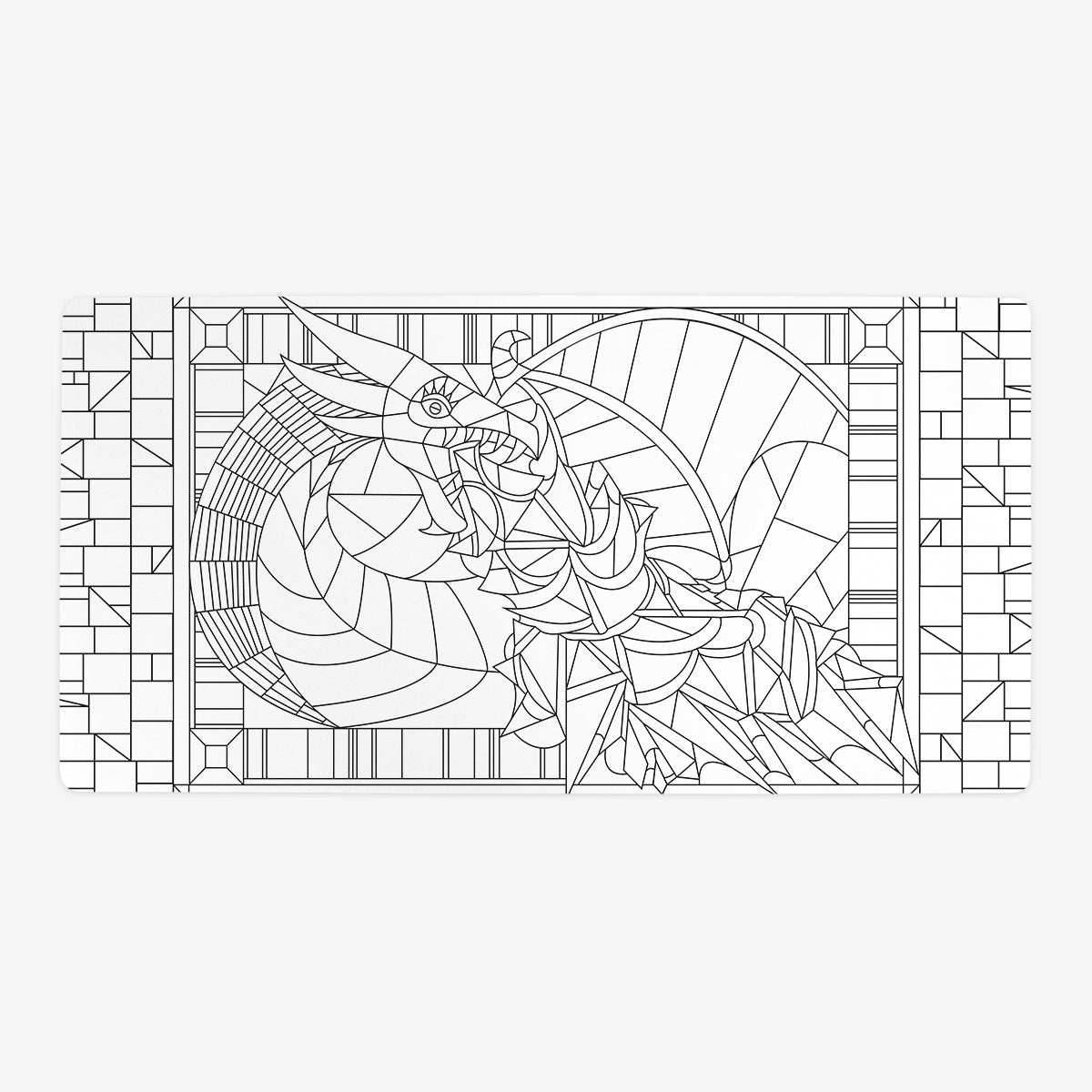 Colorbook Fire Breathing Dragon Playmat - Oversized Playmat / Plain