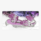 Cute Stained Glass Dragon Playmat - Oversized Playmat / Plain