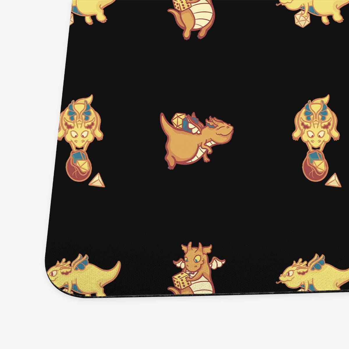 Dice Dragons Playmat - Standard Playmat / Black / Plain