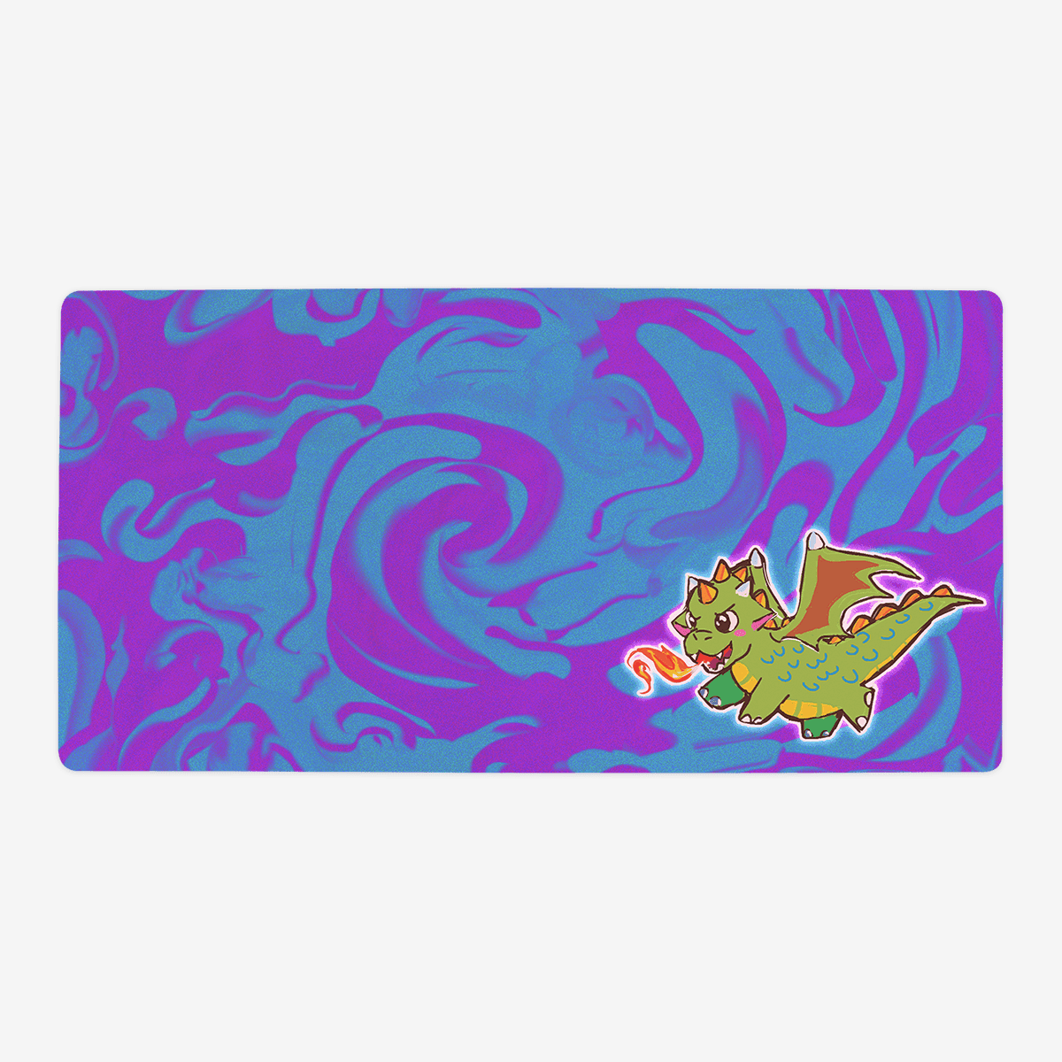 Dragon Breath Playmat - Oversized Playmat / Plain / Blurple