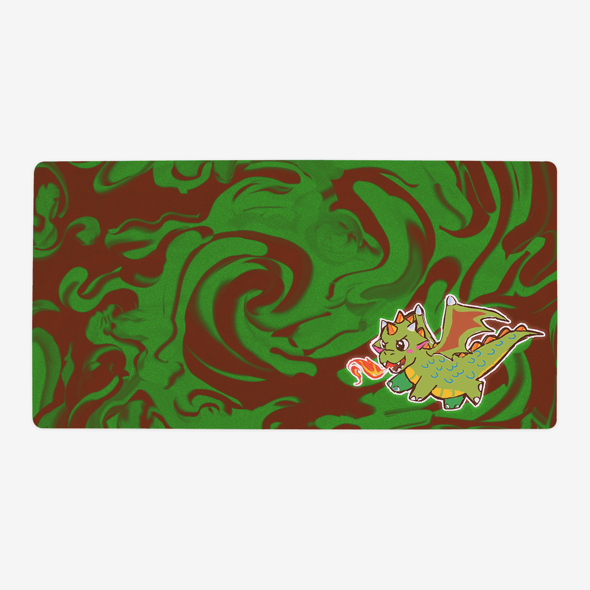 Dragon Breath Playmat - Oversized Playmat / Plain / Breen