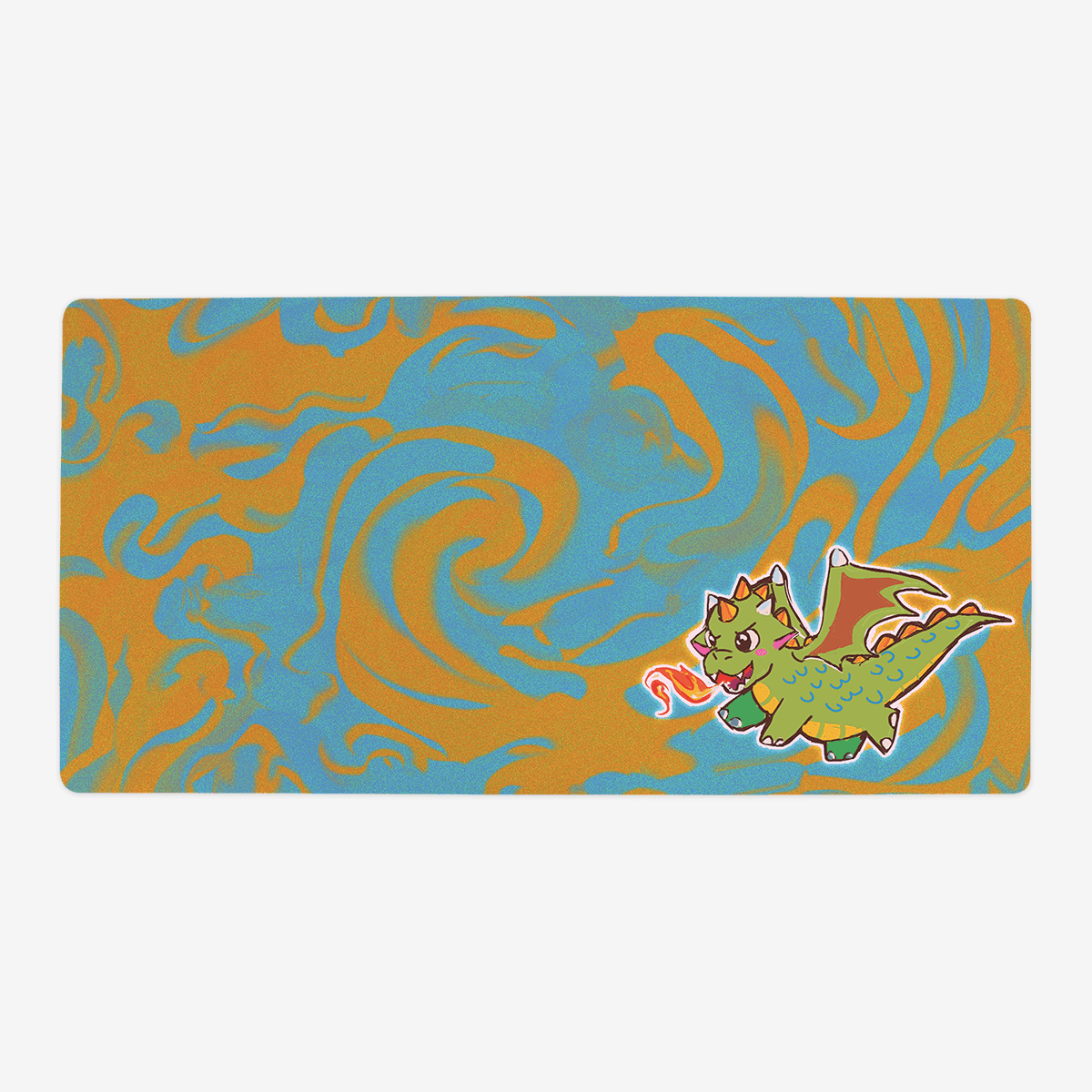 Dragon Breath Playmat - Oversized Playmat / Plain / Grellow