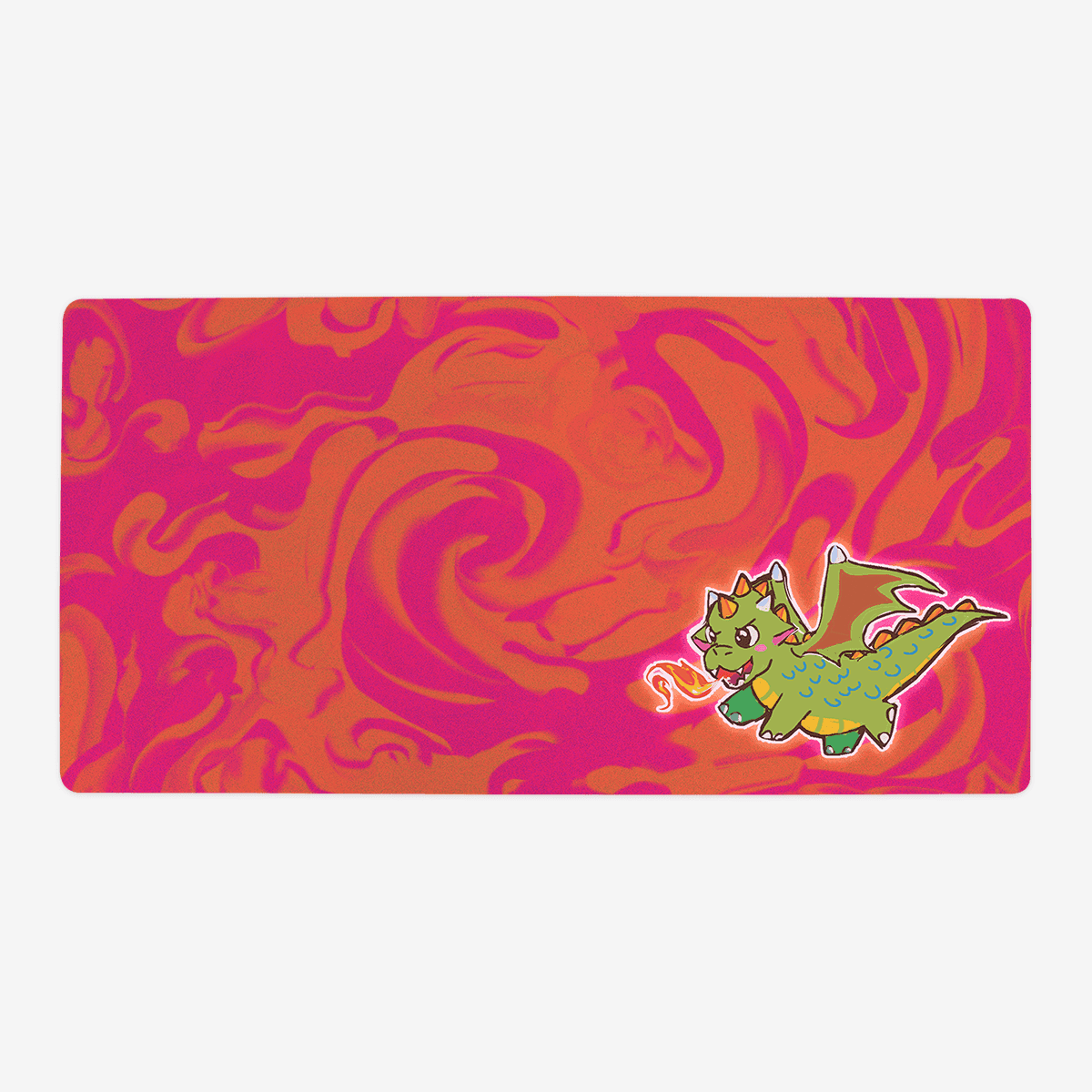 Dragon Breath Playmat - Oversized Playmat / Plain / Porange