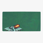 Pixel Dragon Playmat - Oversized Playmat / Green / Plain