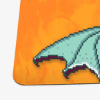 Pixel Dragon Playmat - Standard Playmat / Blue / Plain