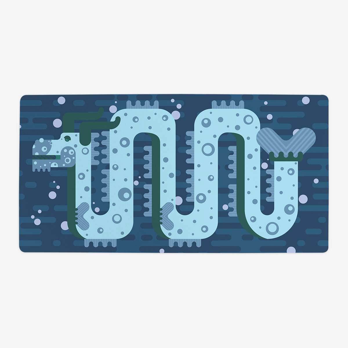 Spotty Sea Dragon Playmat - Oversized Playmat / Blue Twilight / Plain