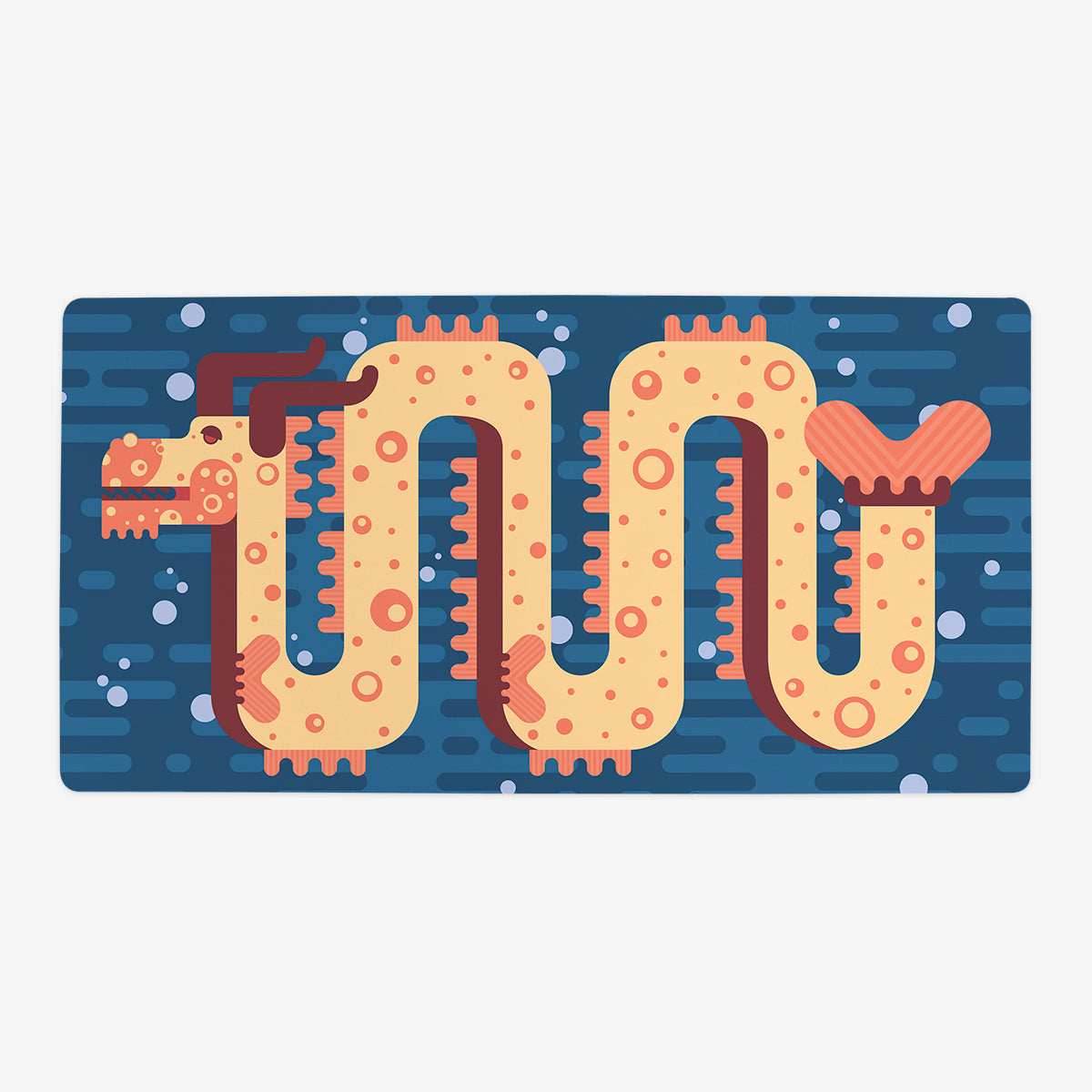Spotty Sea Dragon Playmat - Oversized Playmat / Orange Reef / Plain