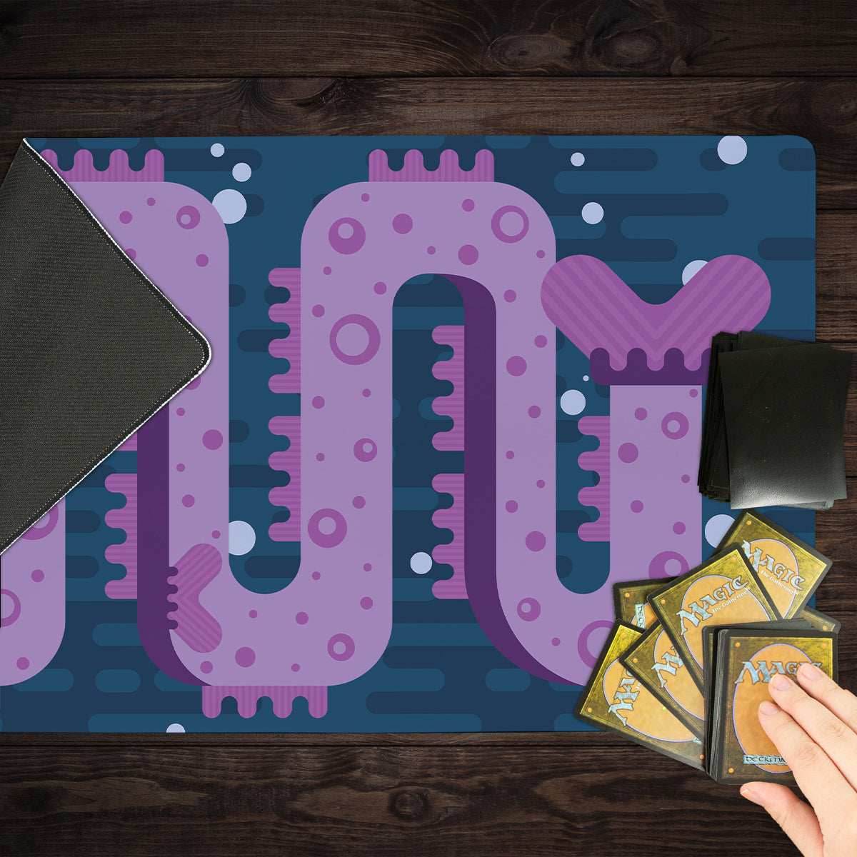 Spotty Sea Dragon Playmat - Standard Playmat / Orange Reef / Plain