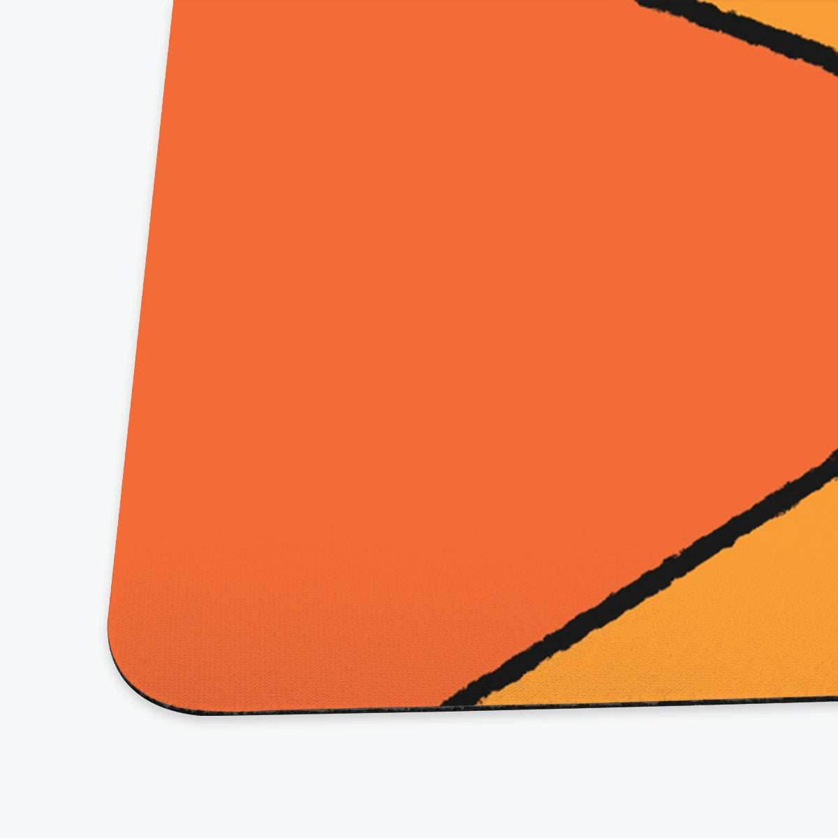 Stained Glass Flying Dragon Playmat - Standard Playmat / Blue / Plain