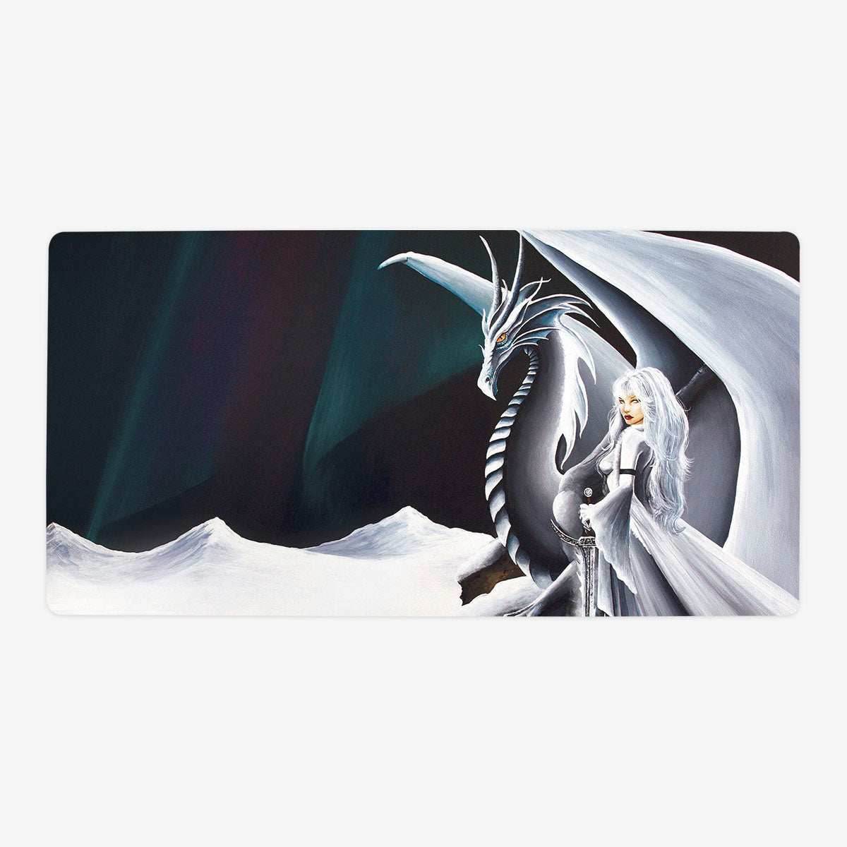 Aurora And The White Dragon Playmat - Oversized Playmat / Plain