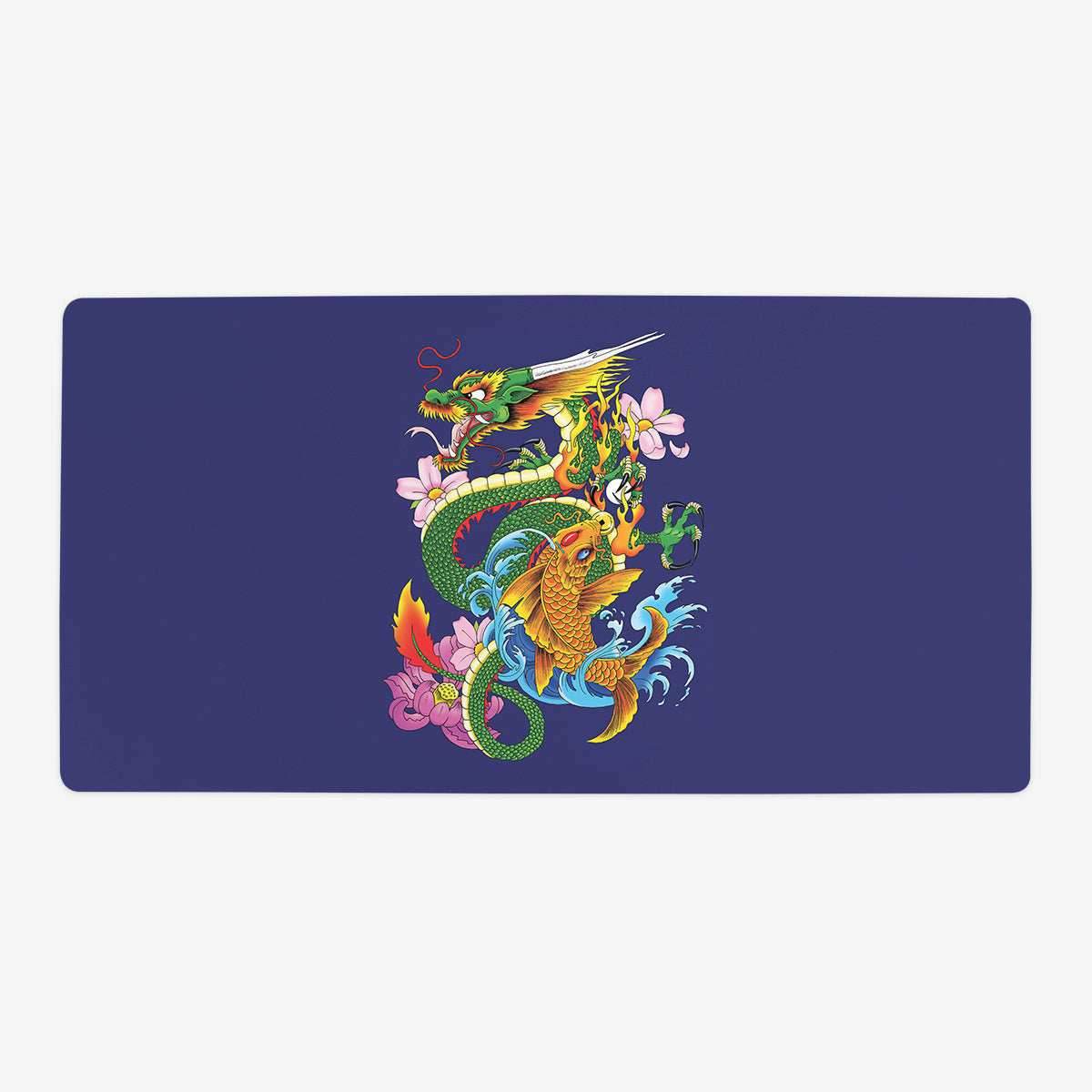Dragon And Koi Playmat - Oversized Playmat / Plain