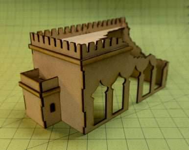 28mm Ruined Temple (MDF) - 28MMDF160-4 - 