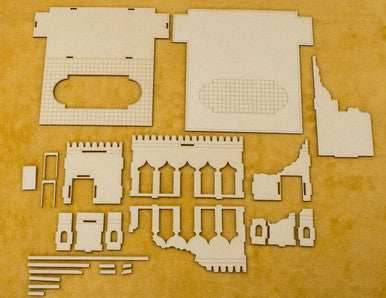 28mm Ruined Temple (MDF) - 28MMDF160-BA2 - 