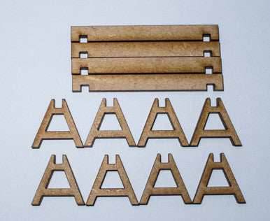 28mm Road Barricades (4) - 28MMDF169 - 
