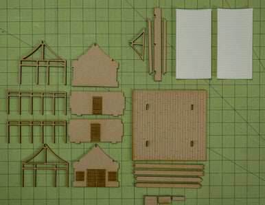 28mm Japanese Style House - 28MMDF177 - 