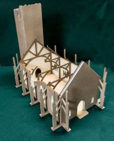 28mm Ruined Church/Cathedral - 28MMDF171 - 