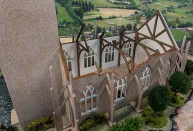 28mm Ruined Church/Cathedral - 28MMDF171 - 