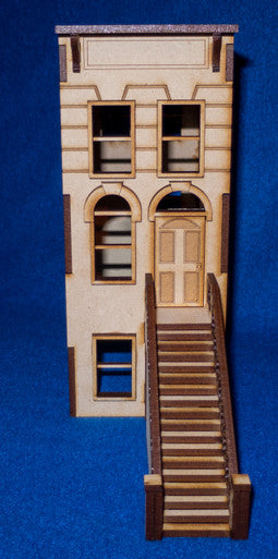 28mm "Brownstone" Row House (MDF) - 28MMDF405