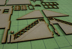 28mm "Brownstone" Row House (MDF) - 28MMDF405