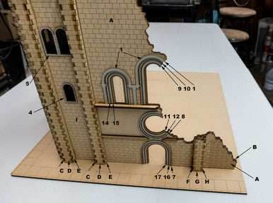 28mm (1/56th scale) Church Bell Tower - 28MMDF600 - 