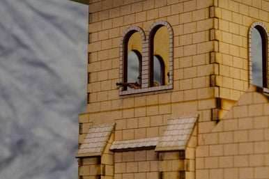28mm (1/56th scale) Church Bell Tower - 28MMDF600 - 