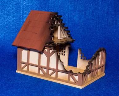 28mm Tudor House, Ruined - 28MMDF622 - 