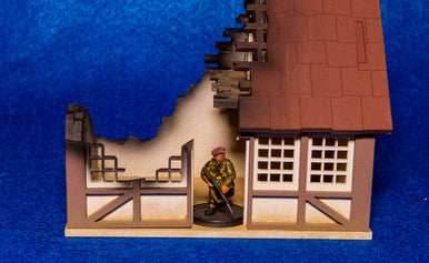 28mm Tudor House, Ruined - 28MMDF622 - 