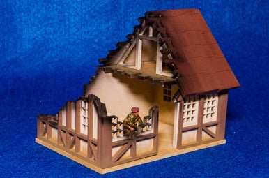 28mm Tudor House, Ruined - 28MMDF622 - 