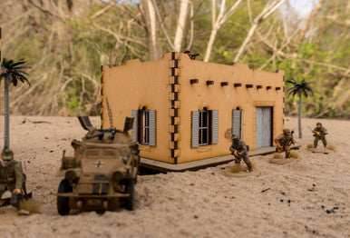 Pre Painted 28mm Middle Eastern Building - 28MPNT093amz - 