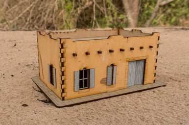 Pre Painted 28mm Middle Eastern Building - 28MPNT093amz - 