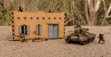 Pre Painted 28mm Middle Eastern Building - 28MPNT093amz - 