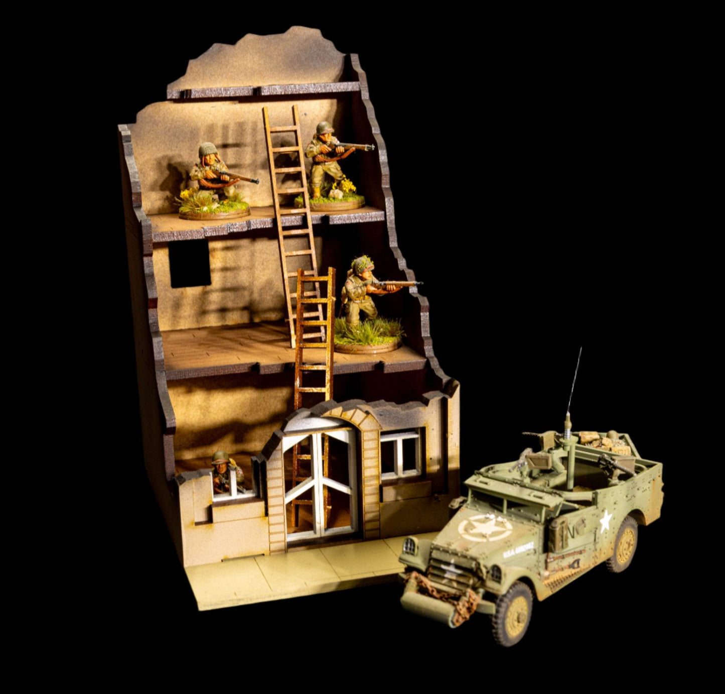 28mm European Building - 28MPNT516 (Painted and Assembled) - 