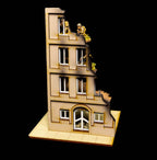 28mm European Corner Building - 28MMDF524-2 (Painted and Assembled) - 
