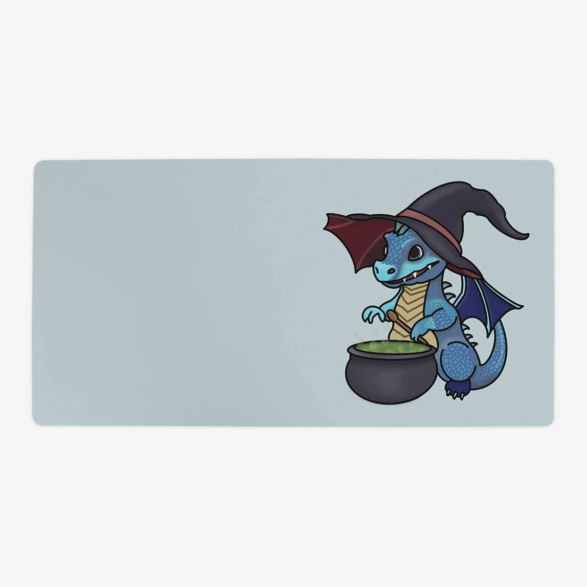 Little Dragon Witch Playmat - Oversized Playmat / Blue / Plain
